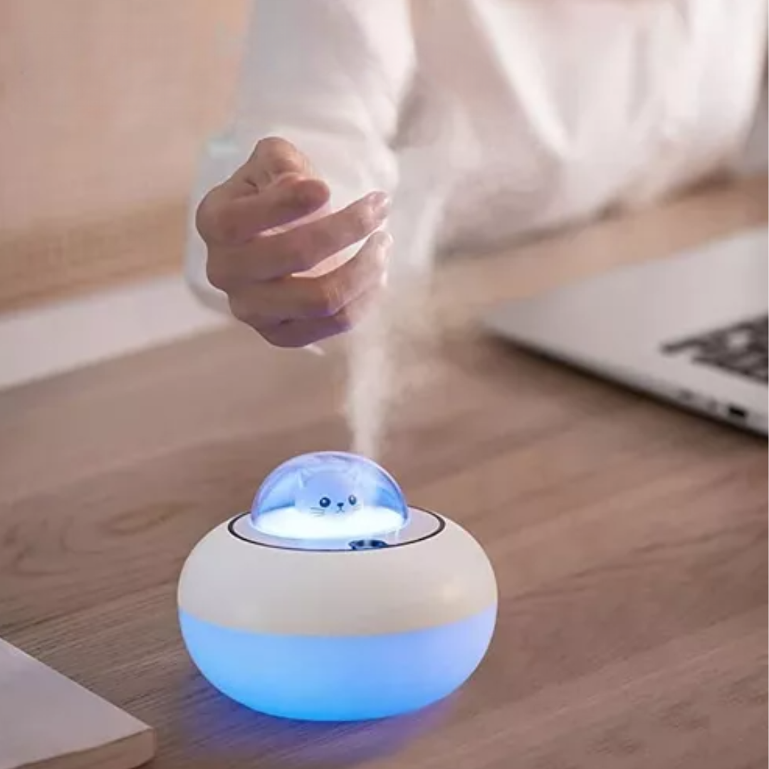Humidificador De Gato Con Luz Led