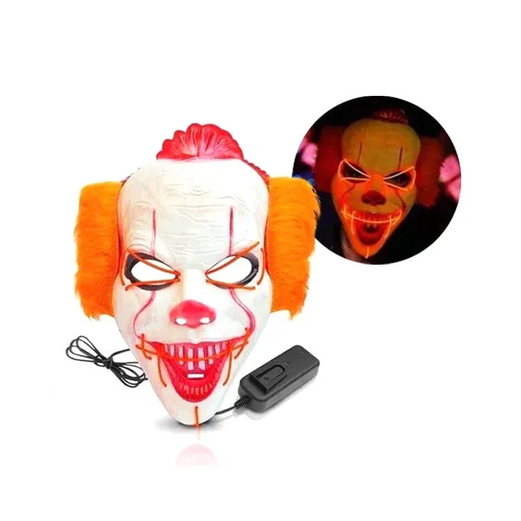Máscara de Payaso It con Luz LED