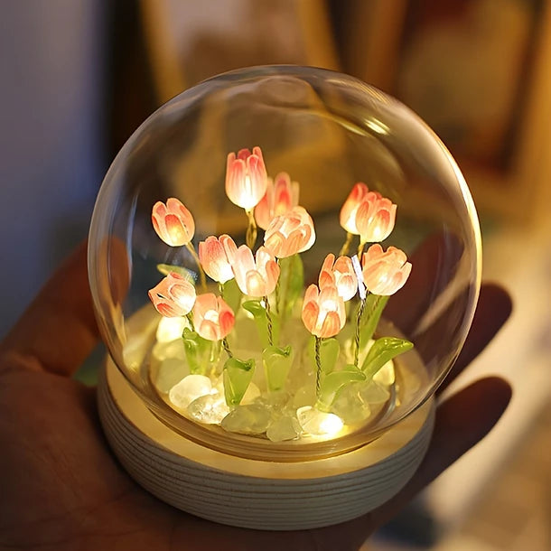 💞🌷Lámpara de Tulipanes Redonda: El Regalo Perfecto para Mujeres que Inspiran 🌷💞