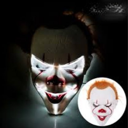 Máscara de Payaso It con Luz LED