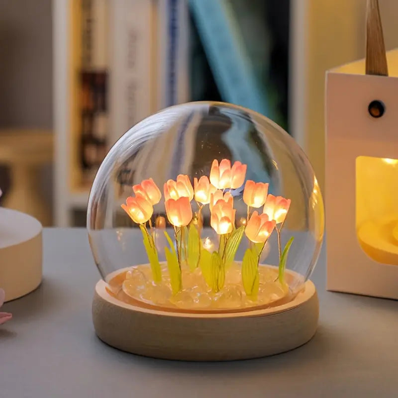 💞🌷Lámpara de Tulipanes Redonda: El Regalo Perfecto para Mujeres que Inspiran 🌷💞