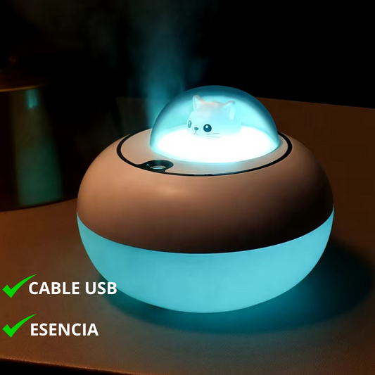 Humidificador De Gato Con Luz Led