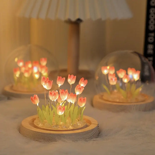 💞🌷Lámpara de Tulipanes Redonda: El Regalo Perfecto para Mujeres que Inspiran 🌷💞